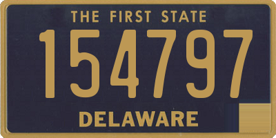 DE license plate 154797