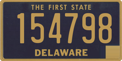 DE license plate 154798