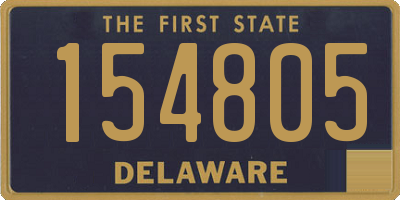 DE license plate 154805