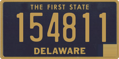 DE license plate 154811