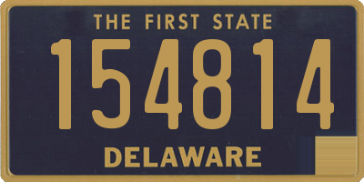 DE license plate 154814