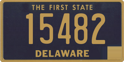 DE license plate 15482