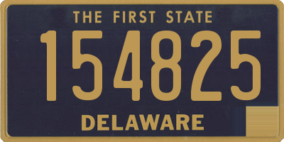 DE license plate 154825