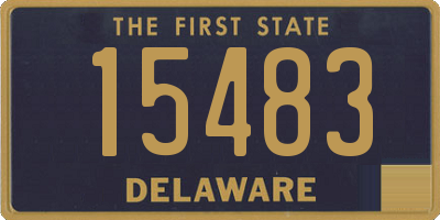 DE license plate 15483