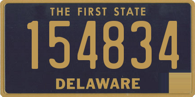 DE license plate 154834