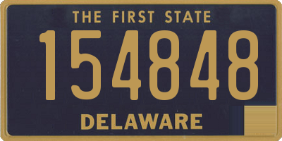 DE license plate 154848