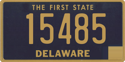 DE license plate 15485