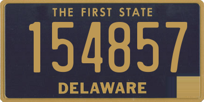 DE license plate 154857