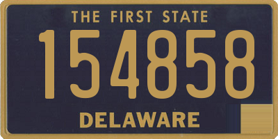 DE license plate 154858