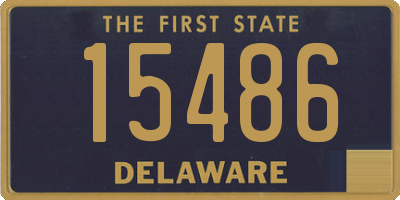 DE license plate 15486