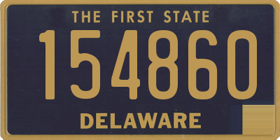 DE license plate 154860