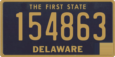 DE license plate 154863