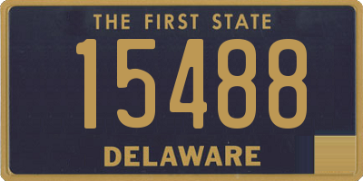 DE license plate 15488