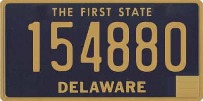 DE license plate 154880