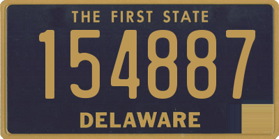 DE license plate 154887