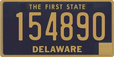 DE license plate 154890