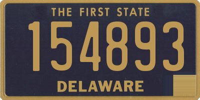 DE license plate 154893