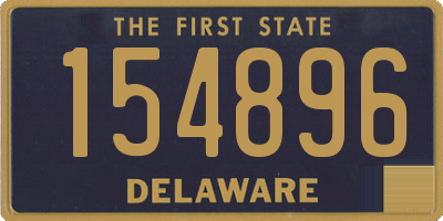 DE license plate 154896