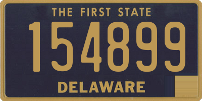 DE license plate 154899