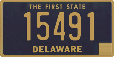 DE license plate 15491