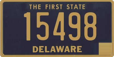 DE license plate 15498