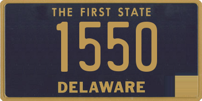 DE license plate 1550