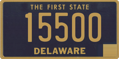 DE license plate 15500