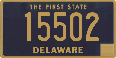 DE license plate 15502