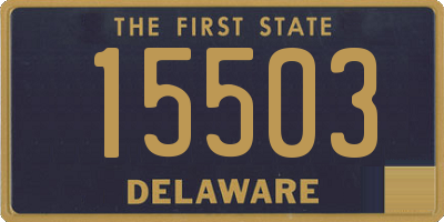 DE license plate 15503