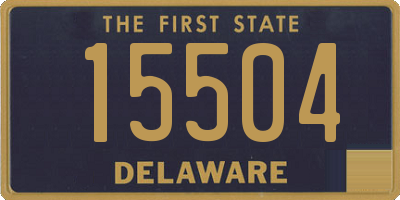 DE license plate 15504