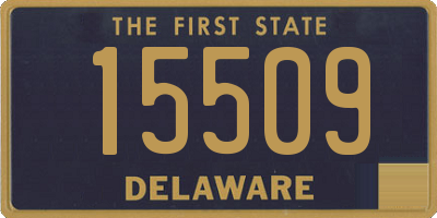 DE license plate 15509