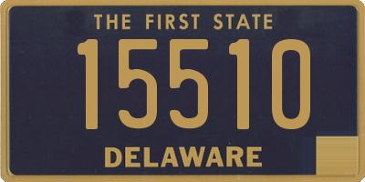 DE license plate 15510