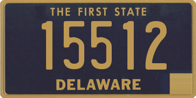 DE license plate 15512