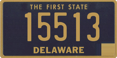 DE license plate 15513