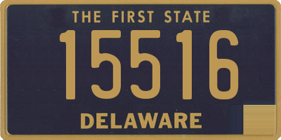 DE license plate 15516