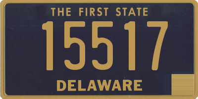 DE license plate 15517