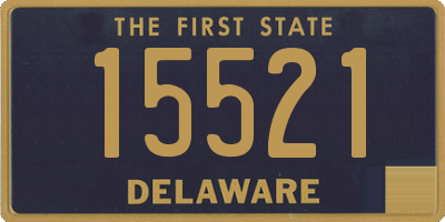 DE license plate 15521