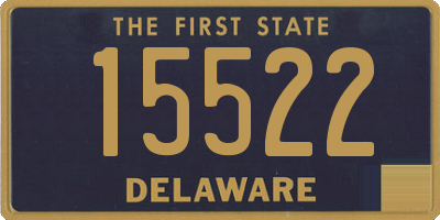 DE license plate 15522