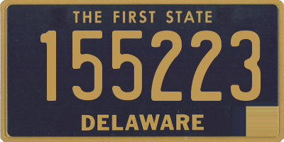 DE license plate 155223