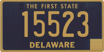 DE license plate 15523