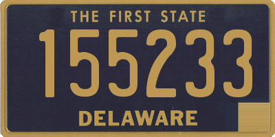 DE license plate 155233