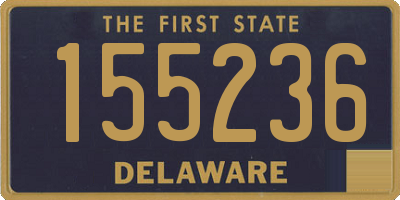 DE license plate 155236