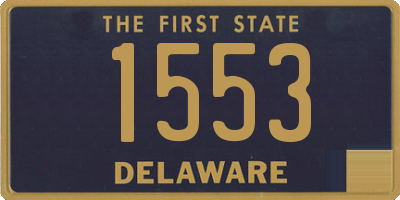 DE license plate 1553