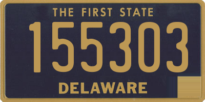 DE license plate 155303