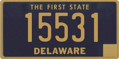 DE license plate 15531