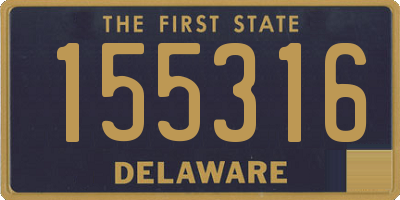 DE license plate 155316