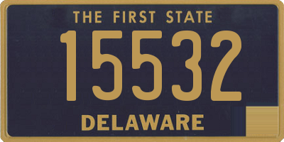 DE license plate 15532