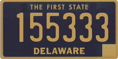 DE license plate 155333