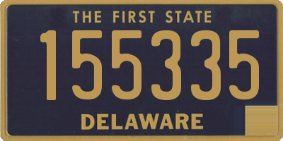 DE license plate 155335