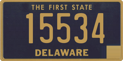 DE license plate 15534